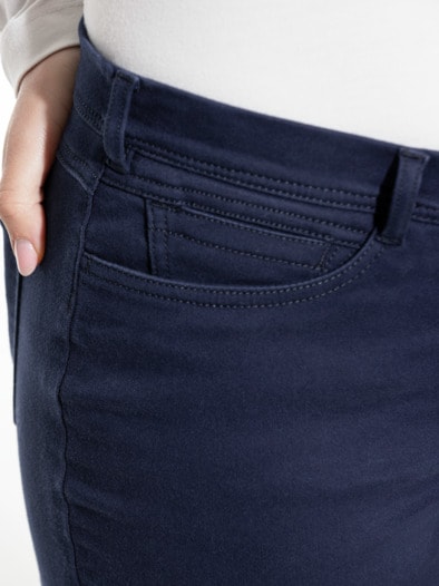 2-in-1-Extraglatt-Thermohose Marine