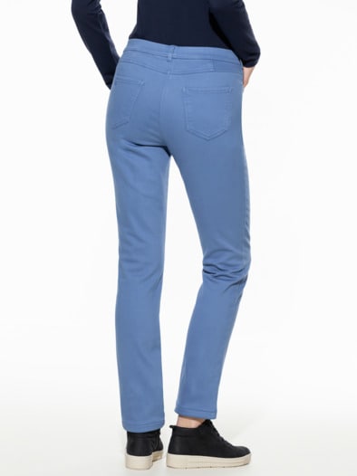 2-in-1-Extraglatt-Thermohose Rauchblau