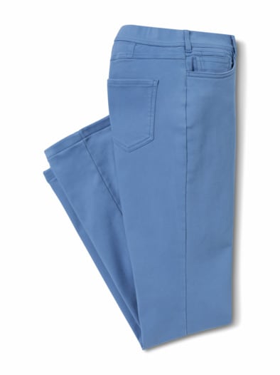 2-in-1-Extraglatt-Thermohose Rauchblau