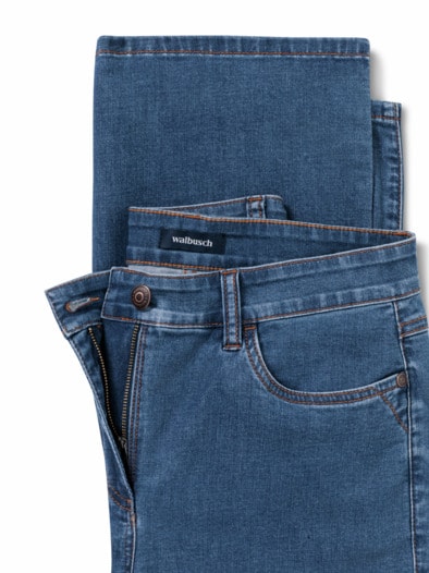 Light Denim Culotte Blue Stoned