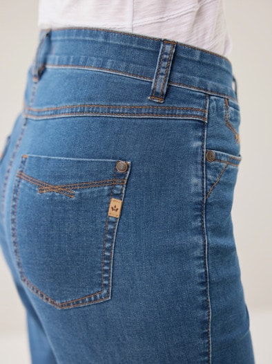 Light Denim Culotte Blue Stoned