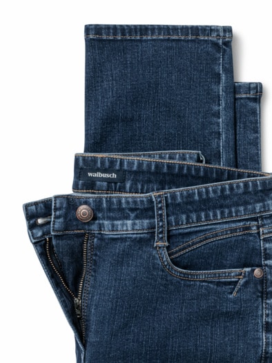 Five Pocket Highstretch-Denim Blue Stoned