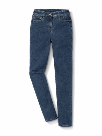 Five Pocket Highstretch-Denim Blue Stoned