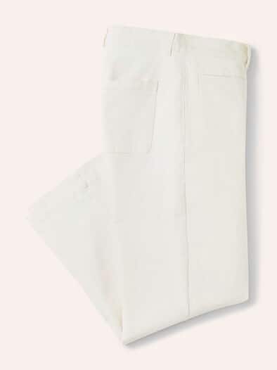 Ecru Denim Culottte Ecru