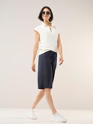 Bermudas aus Denim Rinsed