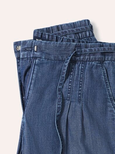 Bermudas aus Denim Medium Blue