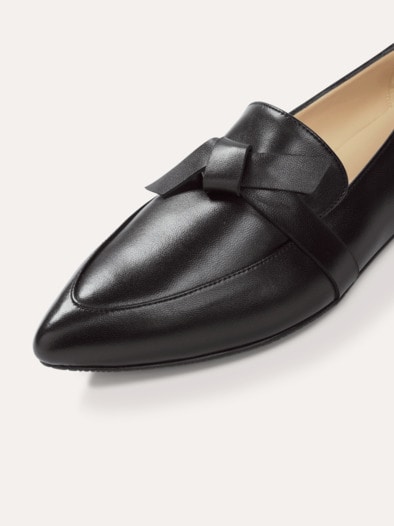 Soft Loafer mit Schleife Schwarz