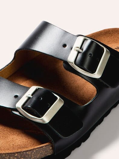 Komfort Sandale Softfußbett Schwarz