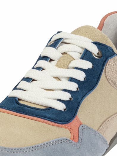 Soft Multicolor Sneaker Blau/Beige