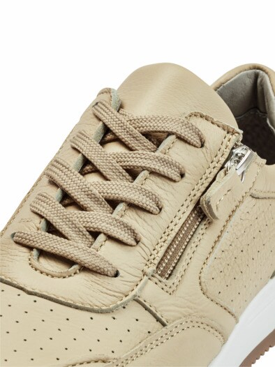 Hirschleder-Sneaker Beige