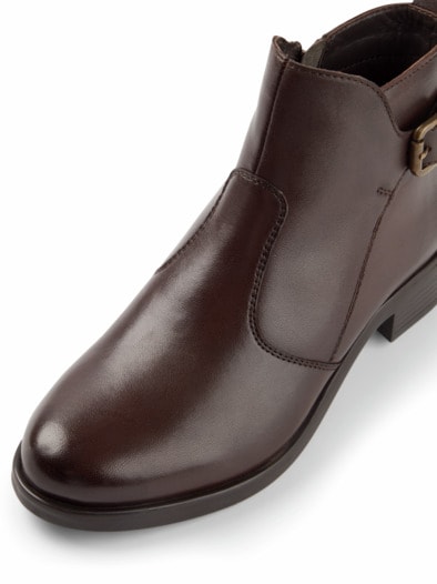 Bequem-Stiefelette Braun
