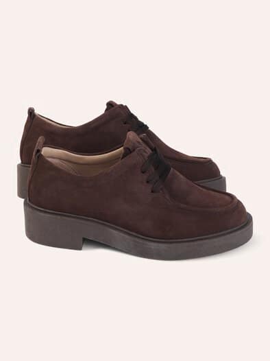 Veloursleder Mokassin Braun