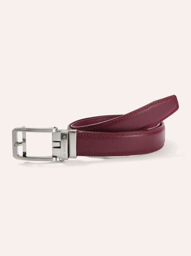 Leder Automatic Gürtel Merlot