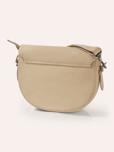 Leder Handtasche Sand