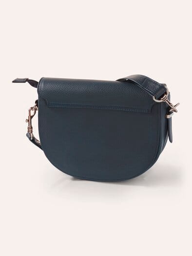 Leder Handtasche Nachtblau