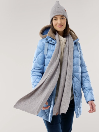 Strickschal Taupe Melange