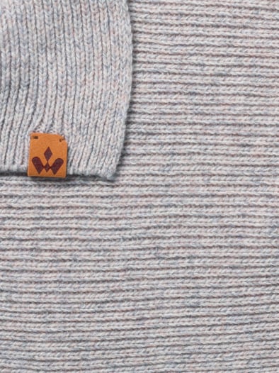 Strickschal Taupe Melange