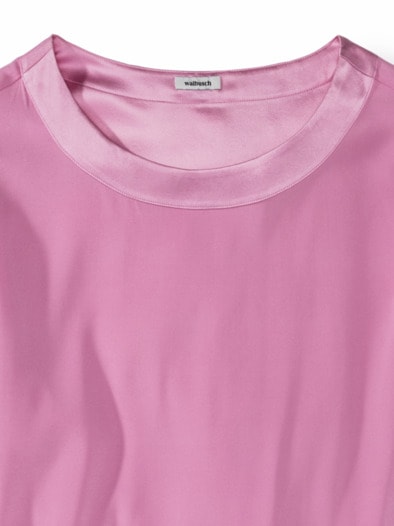 Seiden-Shirtbluse Edel-Basic Pink