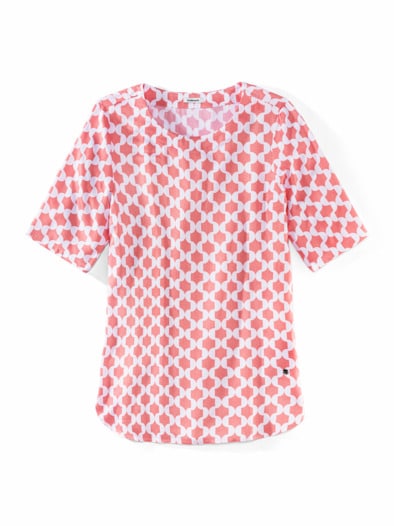 T-Shirt-Bluse Extra Leicht Grafik Flamingo