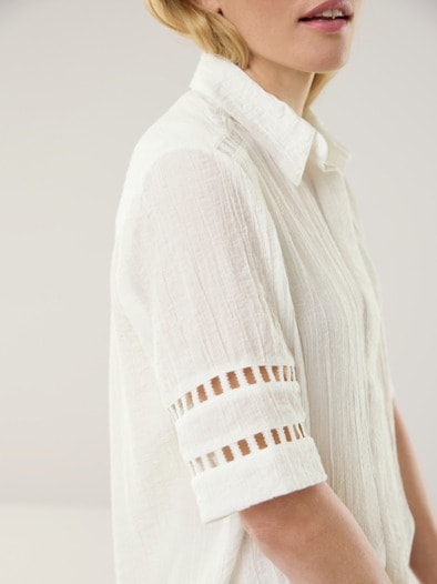 Statement Bluse Offwhite