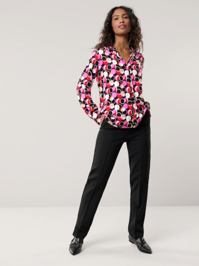 Easy Care Viskose Bluse Druck