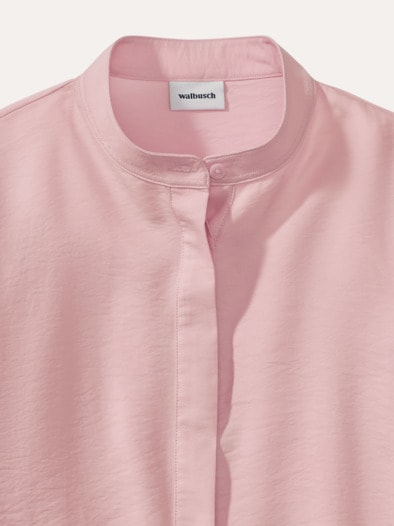 Easy Care Crincle Bluse Rosenholz