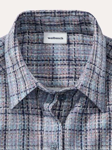 Aktiv Flanell Hemdbluse Karo Melange