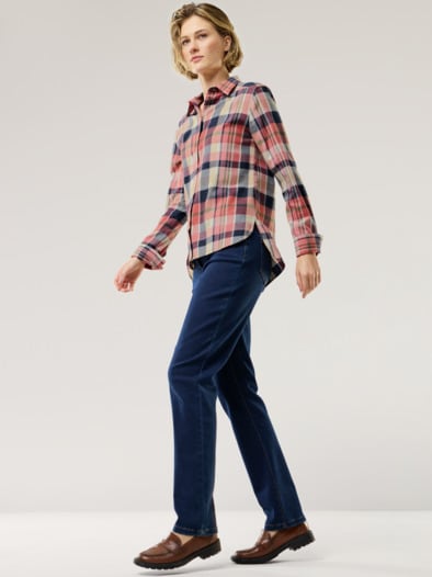 Polar-Flanell Hemdbluse Karo