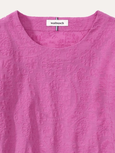 Jacquard Shirtbluse Malve
