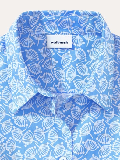 Baumwoll Bluse Perfect Match Millefleurs Jeansblau