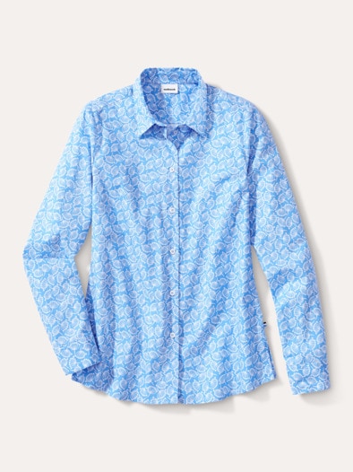 Baumwoll Bluse Perfect Match Millefleurs Jeansblau