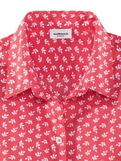 Extraglatt Baumwoll-Bluse Minimal