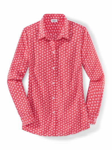 Extraglatt Baumwoll-Bluse Minimal