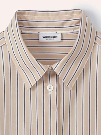 Extraglatt-Hemdbluse Everyday 2.0 Streifen Sand