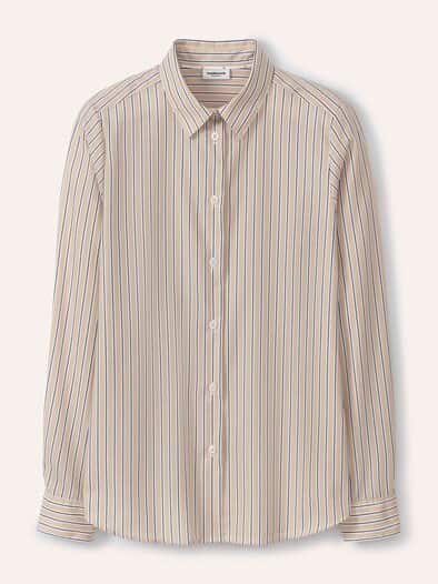 Extraglatt-Hemdbluse Everyday 2.0 Streifen Sand