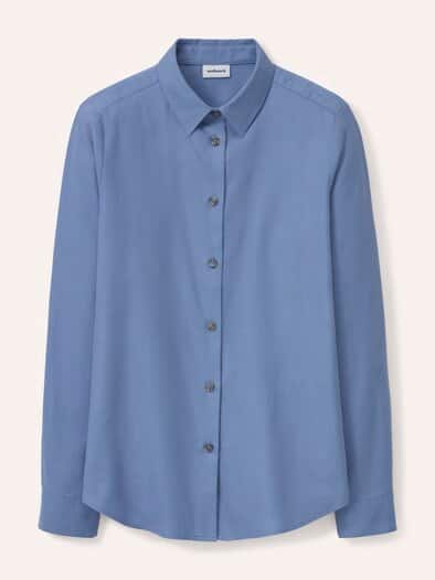 Hemdbluse aus Thermoflanell Smokey Blue