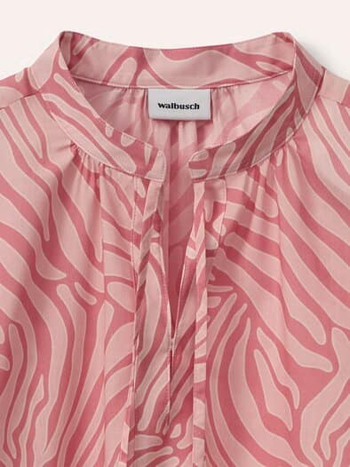 Shirtbluse aus Baumwollmix Rosenholz