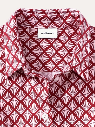 Thermo-Flanell-Hemdbluse Minimal Chianti Offwhite