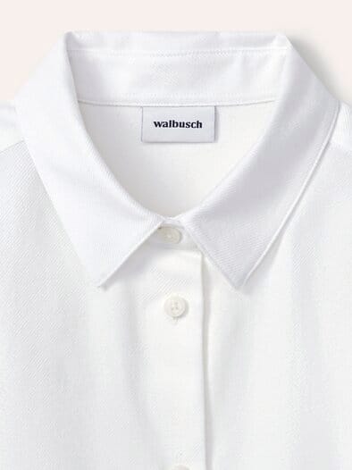 Hemdbluse aus Thermoflanell Offwhite