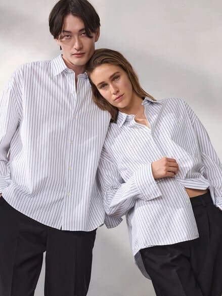 Oversize-Hemd Gestreift Oversize-Hemd Gestreift