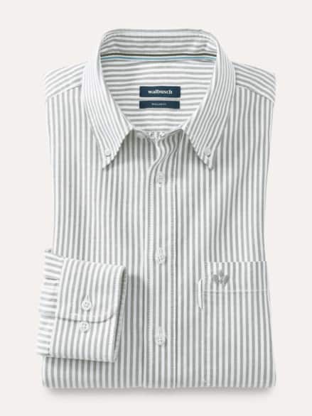 Premium Oxford-Hemd Streifen Schilf Premium Oxford-Hemd Streifen Schilf