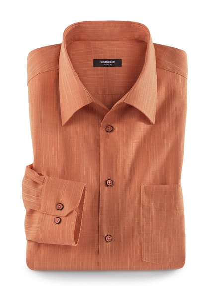 Extraglatt-Hemd Tropical Terracotta