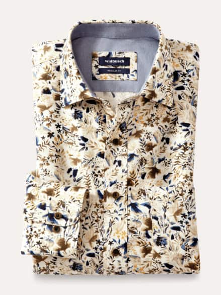 Flanell-Hemd Gesucht-Gefunden Druck Natur Flanell-Hemd Gesucht-Gefunden Druck Natur