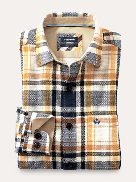 Das Overshirt Karo Safran Das Overshirt Karo Safran