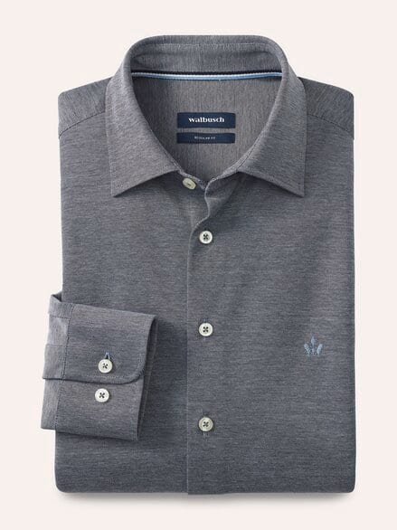 Comfort-Pique Hemd Weiß Comfort-Pique Hemd Weiß