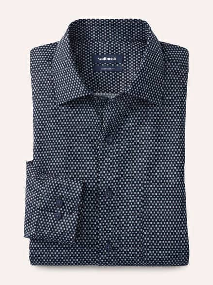 Extraglatt-Hemd Kent-Kragen Minimal Druck Extraglatt-Hemd Kent-Kragen Minimal Druck