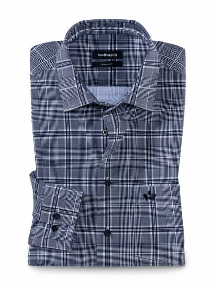 Extraglatt-Hemd Stretch & Relax Glencheck Blau Extraglatt-Hemd Stretch & Relax Glencheck Blau