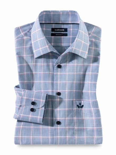 Aktiv-Hemd Tropical Karo Blau Aktiv-Hemd Tropical Karo Blau