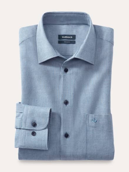 Premium-Flanell Hemd Uni Bleu