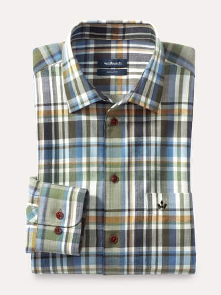 Premium-Flanell Hemd Karo Schilf